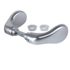 Paire de poignées en aluminium pour carré de 8mm, longu. 90mm locinox