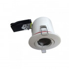 Lot de 10 supports spot rt2012 rond orientable 100mm - finition - blanc