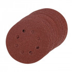 Lot de 10 disques abrasifs treillis auto-agrippants 125 mm - Grain 80