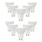Lot de 10 spot led gu10 7 watt (eq. 50 watt)