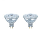 Lot de 2 spots led gu5.3 mr16 36° 4,6 watt (eq. 35 watt) blanc chaud