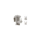 Lot de 2 supports à clipser mobois clipvit translucide façade chrome - 452000