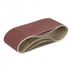 Lot de 3 bandes abrasives pour la ponceuse à bande compacte Triton - TCMBS100G 3 bandes abrasives corindon grain 100