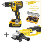 Lot Dewalt 14,4v li-ion : perceuse visseuse compact xr brushless