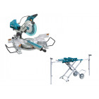 Scie radiale DXT laser Ø 260 mm + Chariot-établie MAKITA LS1016FLBCHARIOT