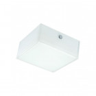 Lunive quadro 8 watt - applique ou plafonnier led 110x110mm - couleur éclairage au choix