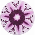 Tapis de salle de bain gift of tenderness violet rond 60 cm