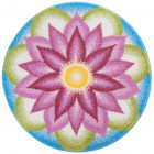Tapis de salle de bain understanding violet rond 100 cm