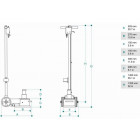 Cric oleopneumatique 20/40t cattini mae - yak215n