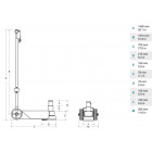 Cric oleopneumatique portable 20/40t cattini mae - yak215p