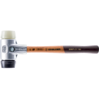 Maillets simplex, avec boîtier en aluminium et manche en bois, ø 50, caoutchouc chargé / nylon