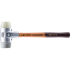 Maillets simplex, avec boîtier en aluminium et manche en bois, ø 60, tpe moyen / nylon