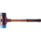 Maillets simplex, avec boîtier en fonte malléable et manche en bois, ø 40, caoutchouc chargé / tpe souple