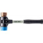 Maillets simplex, avec boîtier en fonte malléable renforcée et manche en fibre de verre, ø 30, tpe souple / cuivre