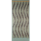 Rideau portière maïs spiral 90 x200  cm bicolore