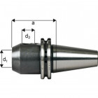 Mandrin de serrage méplat System Weldon, porte-outils DIN 69871, d1 : 25 mm, ISO 50, a 80 mm, d2 : 65 mm