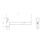 Marteau mecanicien tete rivoir 1370 f32 beta 013700432