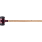 Marteaux de frappeur simplex, avec boîtier en fonte malléable et manche en hickory, ø 80 / manche 800 mm, caoutchouc chargé