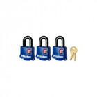 Master lock 312eurtri lot de 3 cadenas en acier laminé 40 mm