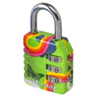 Master lock - 932327 - cadenas à code 3 chiffres multicolore