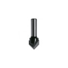 Mèche à rainure en 'V' 90° HM - Diam 14 mm - L.U. 13 mm - Q. 8 mm - LEMAN - 4298.714.00