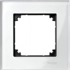 Merten m-plan - plaque de finition - 1 poste - verre blanc (mtn404119)