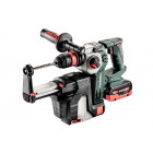 Marteau perforateur burineur + extracteur de poussières metabo - kha 18v - ltx bl 24 quick + isa 18 ltx 24 pick+mix (sans batterie ni chargeur), coffret - 600211900