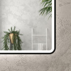 Miroir salle de bain avec éclairage LED et contour noir 40x60cm - GO BLACK LED Aurlane - MIR055