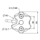 Moteur radio ø 45 mm pour volet roulant 20 kg - 10 nm