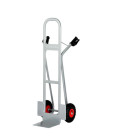Diable en acier support en l, maximum 350kg,avec roues pneumatiques - Matador