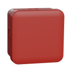 Mureva box - boîte dérivation 960° rouge -ent 4x20/25 -int 80x80x45 ext 89x89x51 (enn05174)