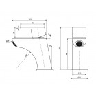 Mitigeur pour lavabo a levier unique