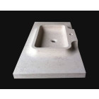 Vasque en pierre Oppio - 80 x 50 x 10 - Comptoir des Pierres - Couleur au choix