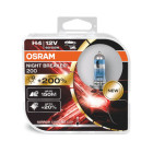 Night breaker® 200 - jusqu'à 200% de lumière en plus, 20% plus blanche - portée jusqu'à 150m - duobox : 2 - osram - 64193nb200-hcb