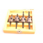 Coffret mèches bois + fraisoirs carbure 3 / 4 / 5 / 6 mm
