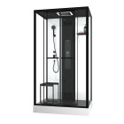 Cabine de douche rectangle 115x90x218 cm - fonction hammam, jets hydromassants, led et bluetooth Aurlane - CAB265
