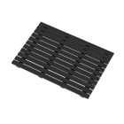 Caillebotis en bois composite gris pour cabine rectangulaire - dimensions 99 x 68 x 3.2 cm Aurlane - CAI028