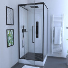 Caillebotis en bois composite gris pour cabine carrée - dimensions 80 x 76 x 3.2 cm Aurlane - CAI047