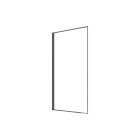 Pare baignoire rabattable 75x130 cm - aluminium gun metal et verre trempé 4 mm Aurlane - FAC986