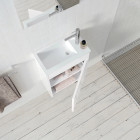Meuble lave mains mini 40x50x22 cm - blanc Aurlane - LAV1005