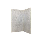 Pack 2 panneaux muraux pierre artic storm 120+90x210 cm + profilés finition et angle or brossé Aurlane - PACP313