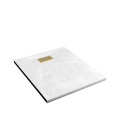 Pack receveur blanc effet pierre 80x100 cm et grille décor linéaire or doré brossé - rock 2 Aurlane - PACR190