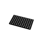 Grille perforée en inox noir mat pour receveur - 20.15x12.3x0.55cm - rock 2 grid drill Aurlane - FAC1000