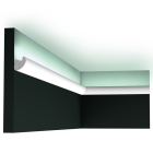 Pack de 4 mètres profil au design compact et arrondi pour éclairage led cx188 - 200x3,4x3