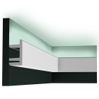 Pack de 4 mètres profil moderne qui permet d'intégrer un éclairage led c381 - 200x9,5x5 -