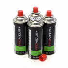 Pack de 4 cartouche gaz 230g butane mix - bouteille de gaz à baillonnette 410 ml - bonbonne pour réchauds camping