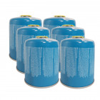 Cartouche gaz butane 450g x 6 camper gaz bouteille de gaz à vis camping
