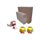 Pack déménagement - 2 rubans adhésifs uhu rollafix emballage transparent - 1 dévidoir - 40 cartons