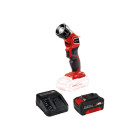Pack einhell lampe led 18v power x-change - te-cl 18 li h-solo - starter kit power 4.0ah