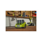 Pack ryobi 4v chargeur séquentiel 3 ports rc43p - 2,0ah - 3 batteries 3,0ah